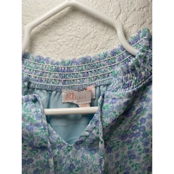 GB Girls Long Sleeve Floral Dress Girls size 6x - Picture 2 of 4